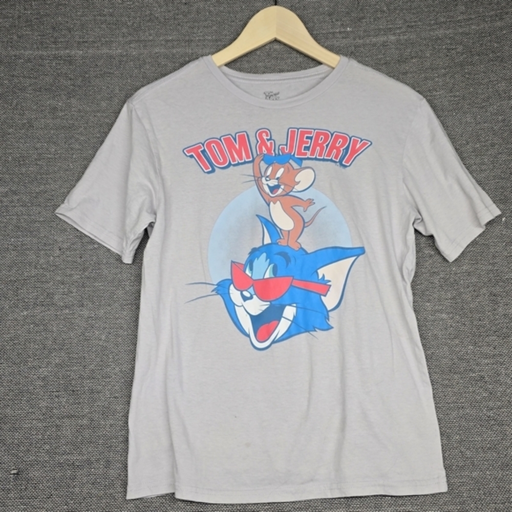 Tom & Jerry Gray Graphic‎ T-Shirt